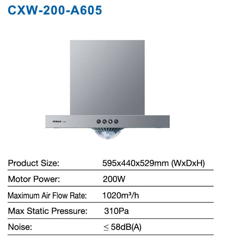 Rangehoods & Extractors Robam Faster extraction & exhaustion cooker